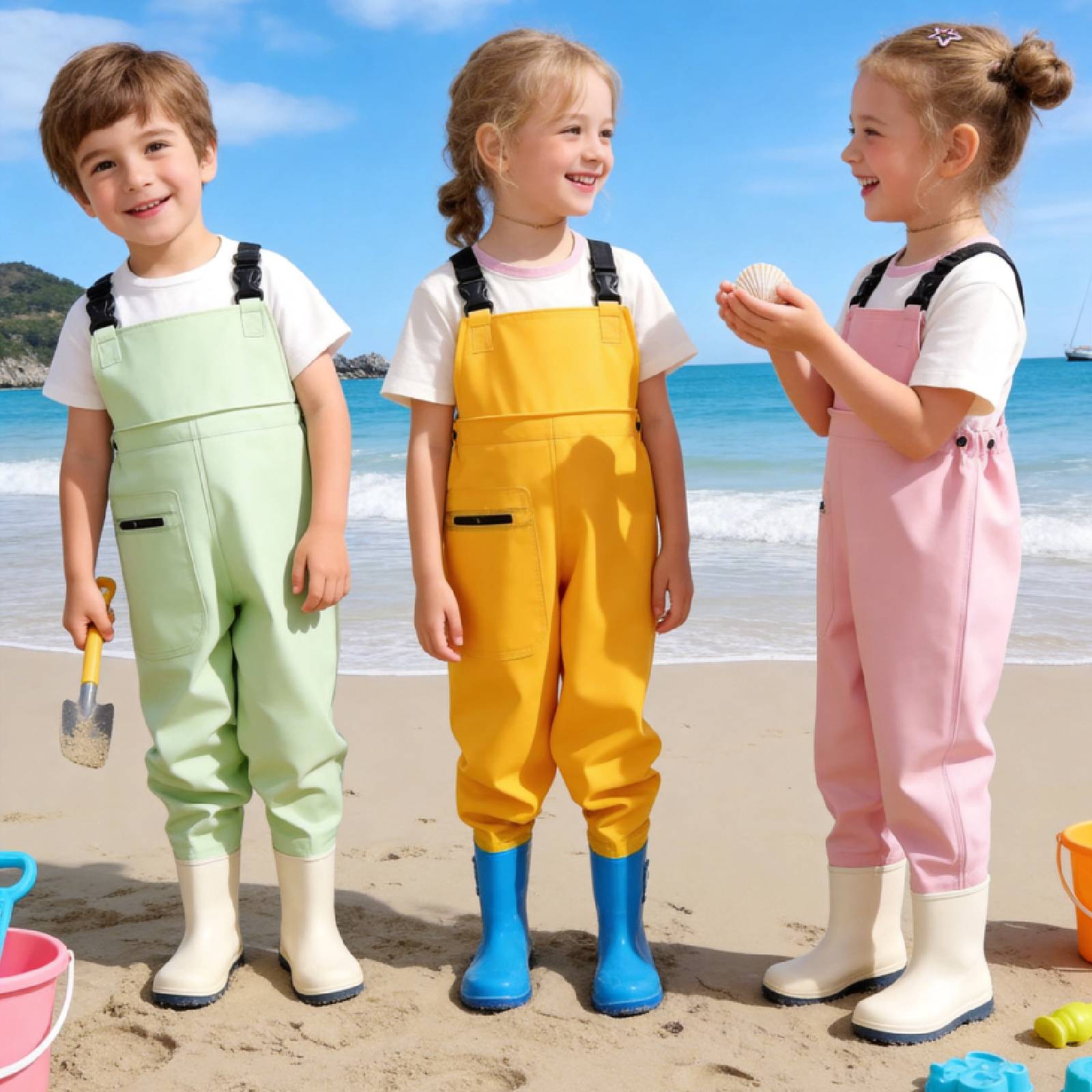 Fishing Pants Waterproof - Tuta impermeabile per bambini, ideale per