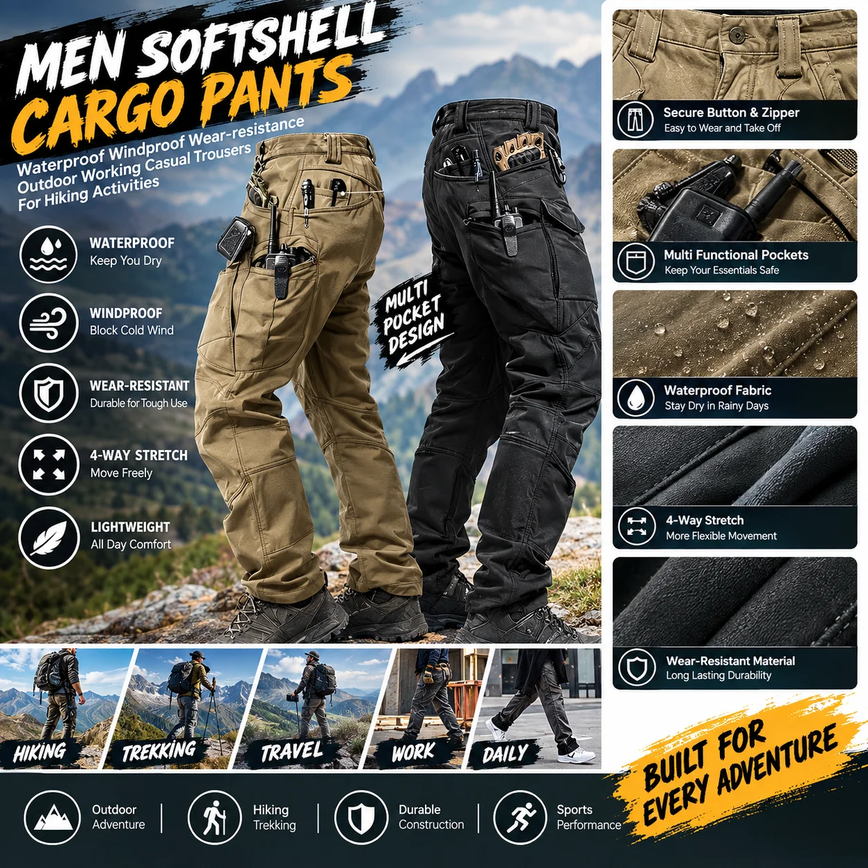 Pantaloni Cargo e Giacche Tatt - Fishing Pants Waterproof recensione e prezzo