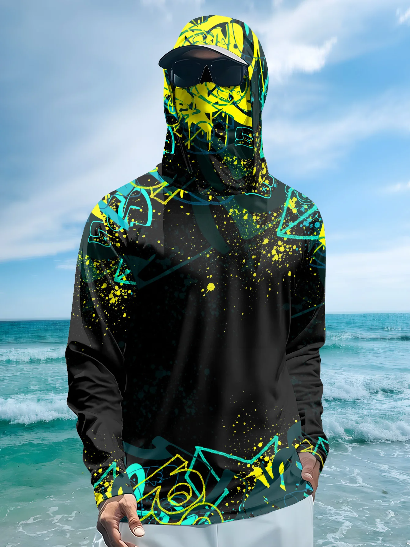Felpa da pesca da uomo con pro - Fishing Mask Sun Protection recensione e prezzo