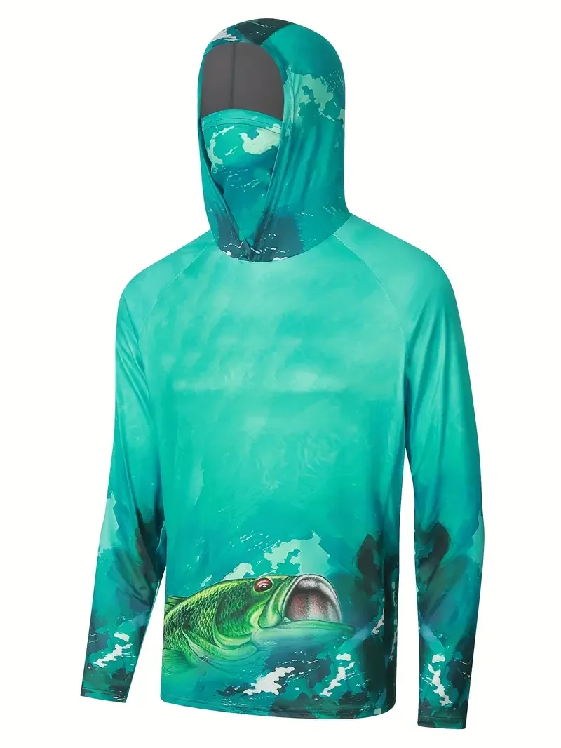 Maglia da pesca con cappuccio  - Fishing Shirt Uv Protection recensione e prezzo