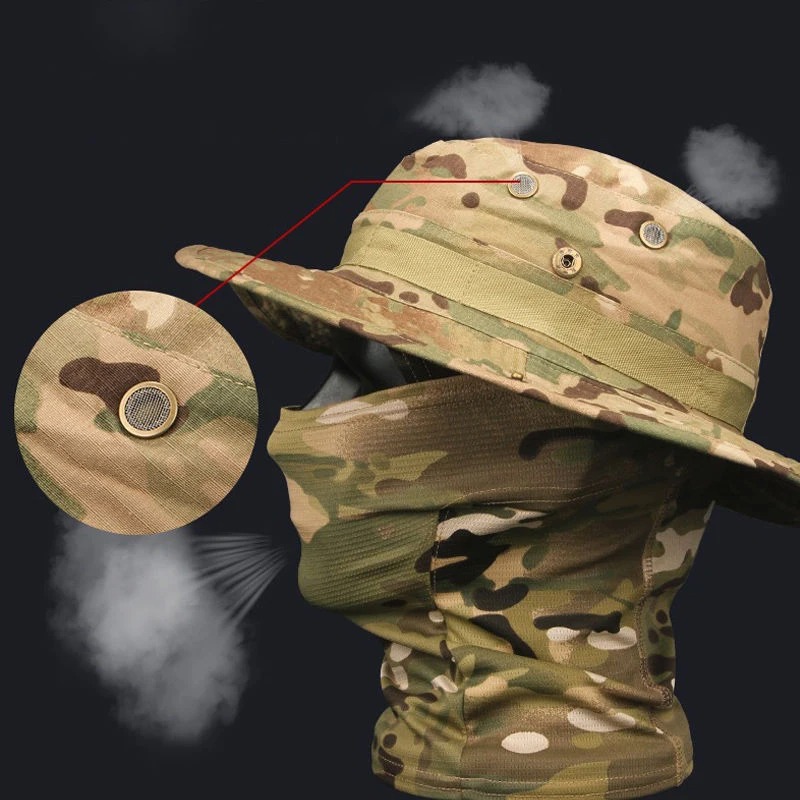 Cappello Boonie da esterno con - Fishing Mask Sun Protection recensione e prezzo